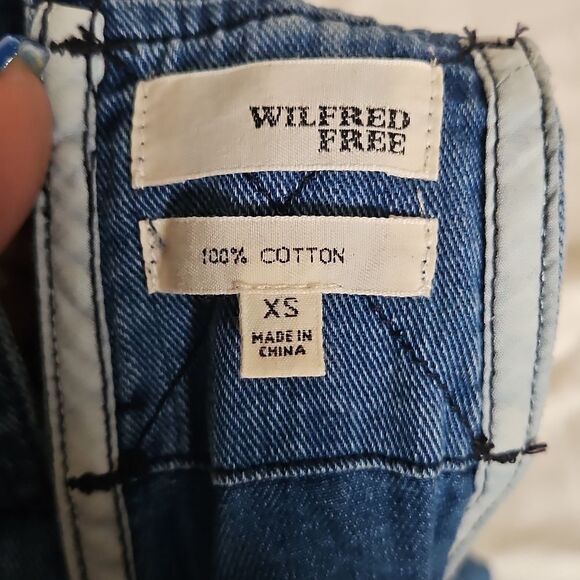 Blue Denim Overalls with Drawstring - Picture 3 of 16